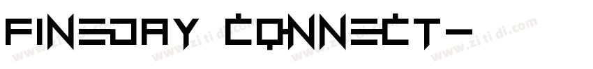 Fineday connect字体转换